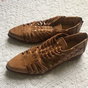 Bed Stu Las Cruces Leather Flats Sz 9